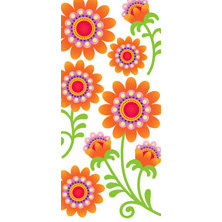 Sandylion - Large Essentials - Handmade 3 Dimensional Stickers - Sunburst Flowers, CLEARANCE