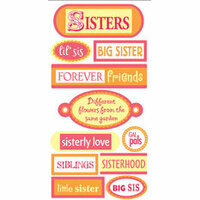 Sandylion - Essentials - 3 Dimensional Stickers - Sisters, CLEARANCE