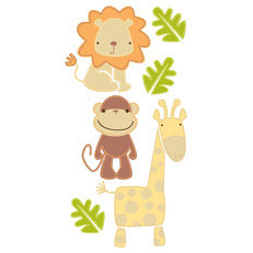 Sandylion - Essentials - Handmade 3 Dimensional Stickers - Jungle Animals