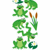 Sandylion - Large Essentials - Handmade 3 Dimensional Stickers - Frogs, CLEARANCE
