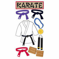 Sandylion - Large Essentials - Handmade Stickers - Karate, CLEARANCE