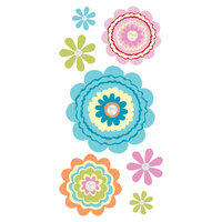 Sandylion - Essentials - Kelly Panacci Collection - Hand Made Stickers - Fun Flowers, CLEARANCE