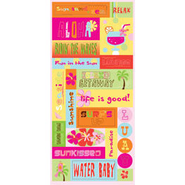 Sandylion - Stickers - Tropical Words, CLEARANCE