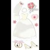 Sandylion Essentials  - Handmade Stickers - Wedding Dress, CLEARANCE