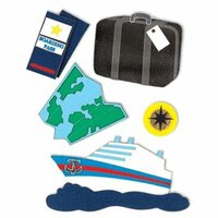 Sandylion Essentials - Handmade Stickers - Travel Ship, CLEARANCE