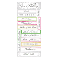 Sandylion Stickers - Wedding Words Vellum, CLEARANCE