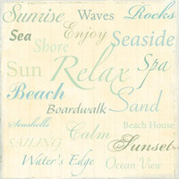 Sandylion - At The Coast Collection - 12x12 Paper - Seaside - Ocean - Swim - Beach, CLEARANCE