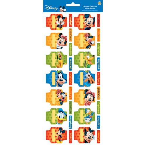 Sandylion - Disney - Cardstock Stickers - Tabs - Mickey, CLEARANCE