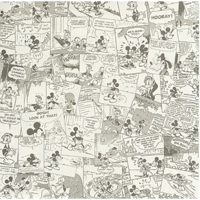 Sandylion Patterned Paper - Mickey Mouse Collection - Cream Comic