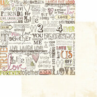 Sandylion - Kelly Panacci - His and Hers Collection - 12 x 12 Double Sided Paper - Color Me with Love