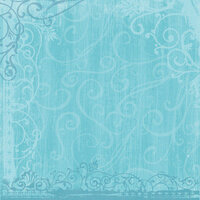 Sandylion - Kelly Panacci - Funtastik Collection - 12x12 Paper - Funtastik Turquoise