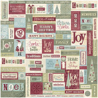 Sandylion - Kelly Panacci Collection - Christmas - 12x12 Paper - Season's Greetings