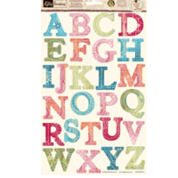 Sandylion - Kelly Panacci - Cardstock Stickers - Funtastic - Uppercase Monograms, CLEARANCE