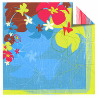 Sandylion - Rouge de Garance - Fleur de Taire Collection - 12x12 Doublesided Paper - Heat Wave, CLEARANCE
