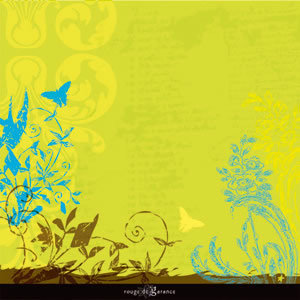 Sandylion - Rouge de Garance - Ailes ou Fleurs Collection - 12x12 Double Sided Paper - Kissed by Angels, CLEARANCE