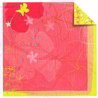Sandylion - Rouge de Garance - Fleur de Taire Collection - 12x12 Doublesided Paper - Beach Bum, CLEARANCE