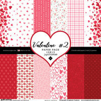 Scrapbook Customs - 12 x 12 Paper Pack - Valentine 02