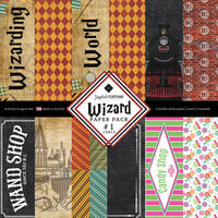 Scrapbook Customs - Wizard Collection - 12 x 12 Paper Pack - Wizard 01