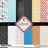 Scrapbook Customs - 6 x 6 Paper Pack - School