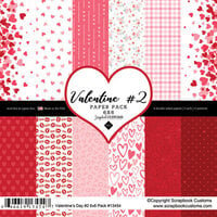 Scrapbook Customs - 6 x 6 Paper Pack - Valentine 02