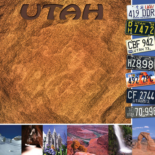 Scrapbook Customs - United States Collection - Utah - 12 x 12 Paper