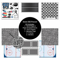 Scrapbook Customs - Sports Collection - 12 x 12 Paper Kit - Hockey