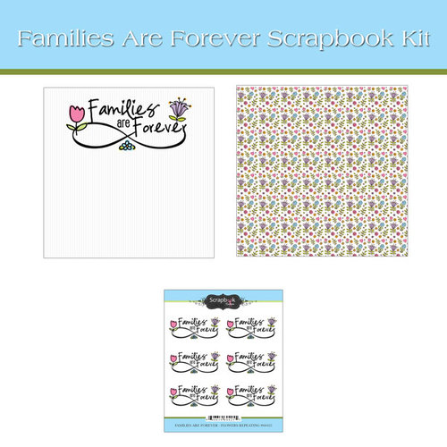 Scrapbook Customs - 12 x 12 Page Kit - Families Are Forever