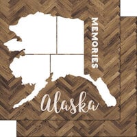 Scrapbook Customs - 12 x 12 Specialty Papers - Laser Photo Overlay - Alaska