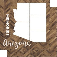 Scrapbook Customs - 12 x 12 Specialty Papers - Laser Photo Overlay - Arizona