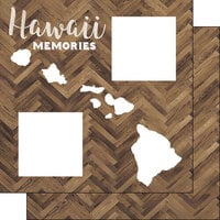 Scrapbook Customs - 12 x 12 Specialty Papers - Laser Photo Overlay - Hawaii