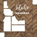 Scrapbook Customs - 12 x 12 Specialty Papers - Laser Photo Overlay - Idaho