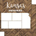 Scrapbook Customs - 12 x 12 Specialty Papers - Laser Photo Overlay - Kansas