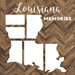 Scrapbook Customs - 12 x 12 Specialty Papers - Laser Photo Overlay - Louisiana