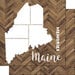 Scrapbook Customs - 12 x 12 Specialty Papers - Laser Photo Overlay - Maine