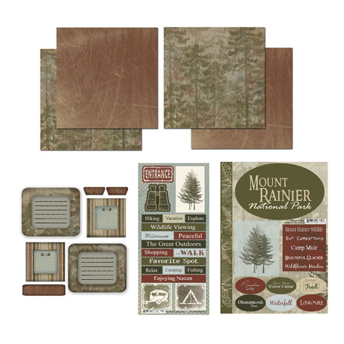 Scrapbook Customs - National Parks Scrapbook Kit - Mt. Rainier