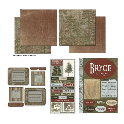 Scrapbook Customs - National Parks Collection - 12 x 12 Complete Kit - Bryce Canyon
