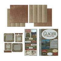 Scrapbook Customs - National Parks Collection - 12 x 12 Complete Kit - Glacier