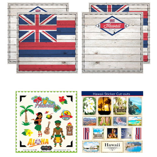 Scrapbook Customs - State Sightseeing Kit - Hawaii