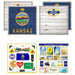 Scrapbook Customs - State Sightseeing Kit - Kansas