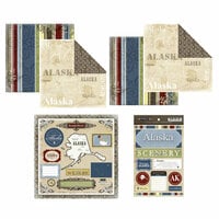 Scrapbook Customs - Lovely Scrapbook Collection - 12 x 12 Complete Kit - Alaska