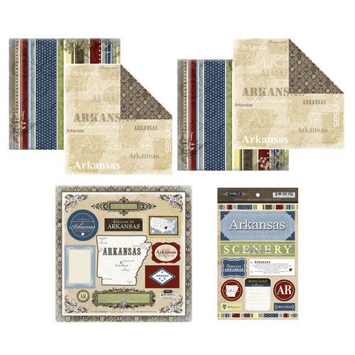 Scrapbook Customs - Lovely Scrapbook Kit - Arkansas