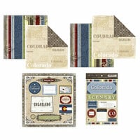 Scrapbook Customs - Lovely Scrapbook Collection - 12 x 12 Complete Kit - Colorado