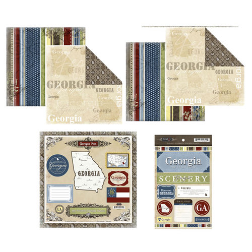 Scrapbook Customs - Lovely Scrapbook Kit - Georgia