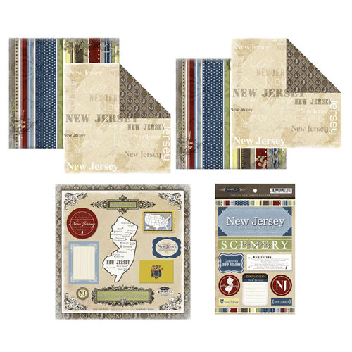 Scrapbook Customs - Lovely Scrapbook Kit - New Jersey