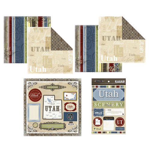Scrapbook Customs - Lovely Scrapbook Kit - Utah