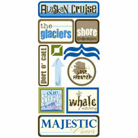 Scrapbook Customs - United States Collection - Alaska - Cardstock Stickers - Alaskan Cruise 3