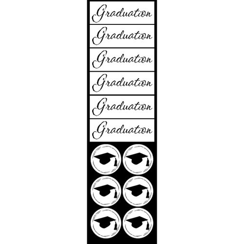 Scrapbook Customs - Graduation Collection - Cardstock Stickers - Graduation Accessories