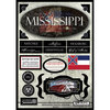 Scrapbook Customs - United States Collection - Mississippi - State Cardstock Stickers - Travel