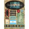 Scrapbook Customs - World Collection - Argentina - Cardstock Stickers - Travel