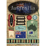 Scrapbook Customs - World Collection - Australia - Cardstock Stickers - Travel Scrapbook Customs - World Collection - Australia - Cardstock Stickers - Travel